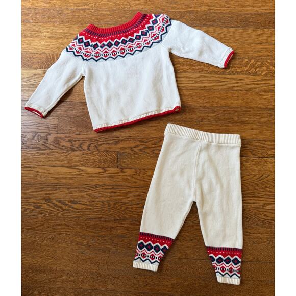 Hanna Andersson Fair Isle Sweater Outfit Size 2 - Picture 5 of 5